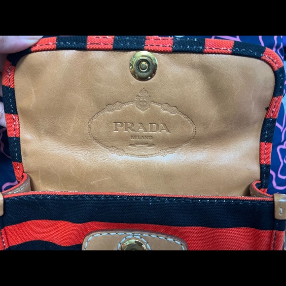 Prada Canapa Mini Righe Arancio - Picture 14 of 15